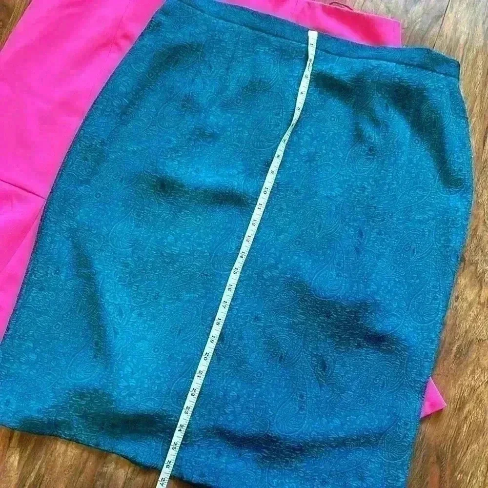 LOT: Women’s Plus- Knee-length Size 18 Skirts Pink Teal Curvy Feminine - Picture 4 of 12